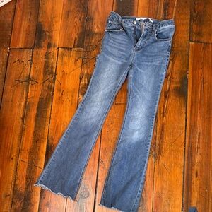 Kids Blue Flared Jeans - Classic Mid Wash
